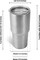Makerflo 30 oz Stainless Steel Tumbler with Lid & Straw | Craft-Ready for DIY Gifts & Personalization (Epoxy, UV DTF, Vinyl, and Laser Engraving) - Not for Sublimation